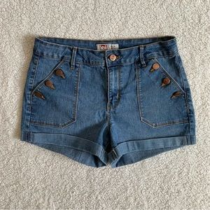 LEI Tatum High Rise Denim Shirts Size 9